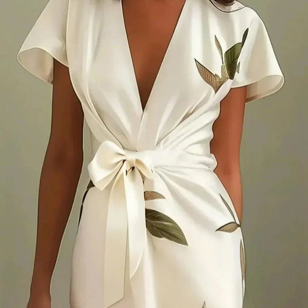 Elin™ - Elegant Wickelkjole med Blomsterprint