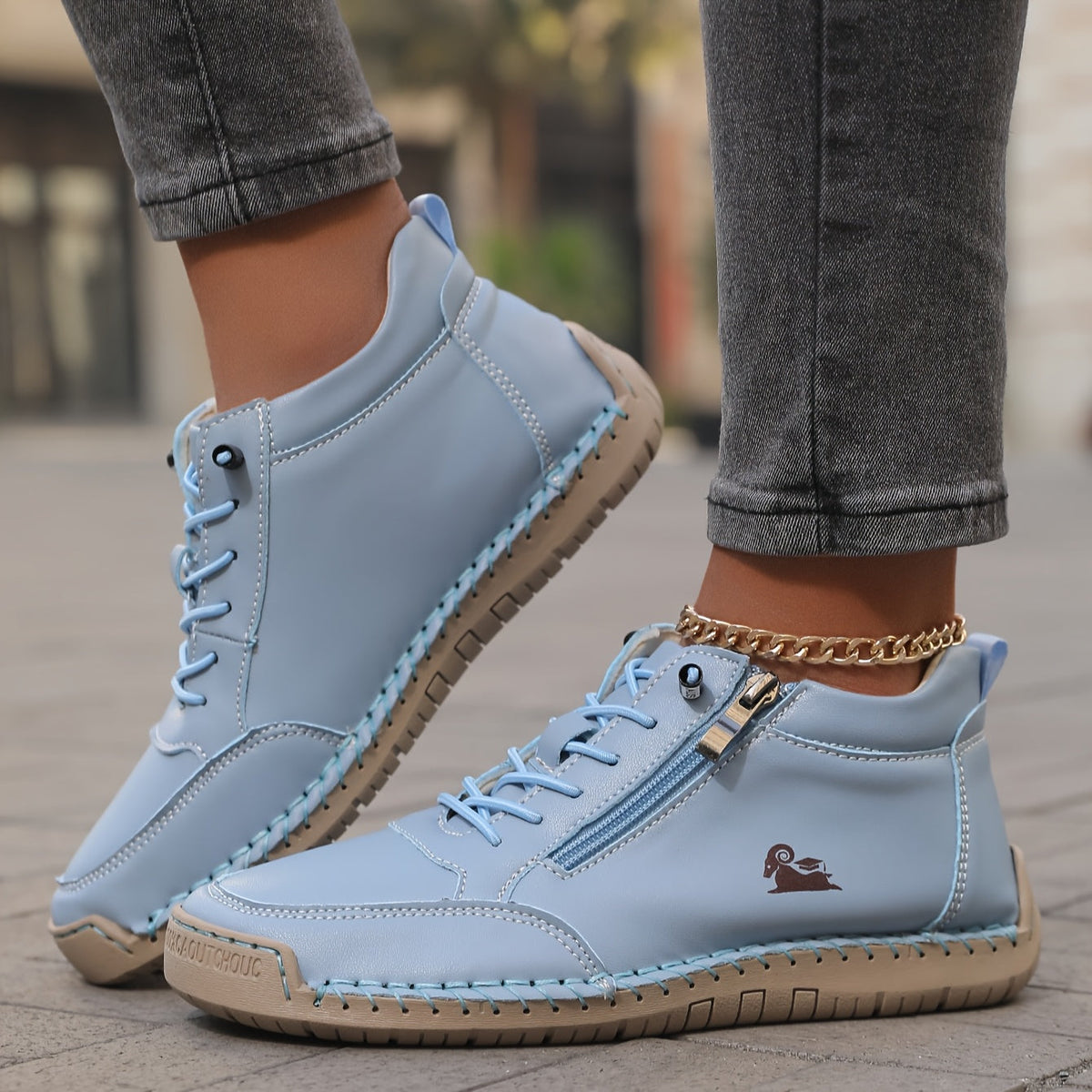 Mila – Komfortable ortopædiske Sneakers + Lynlås