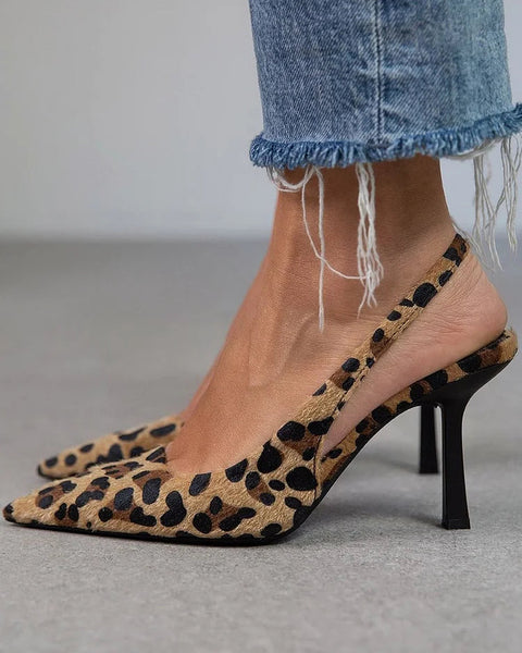 Leonora | Elegant leopardmønstret mokkasiner