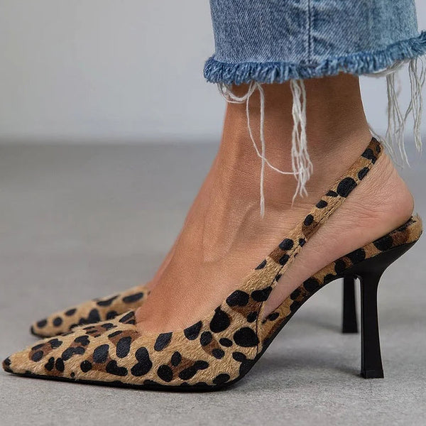 Leonora | Elegant leopardmønstret mokkasiner