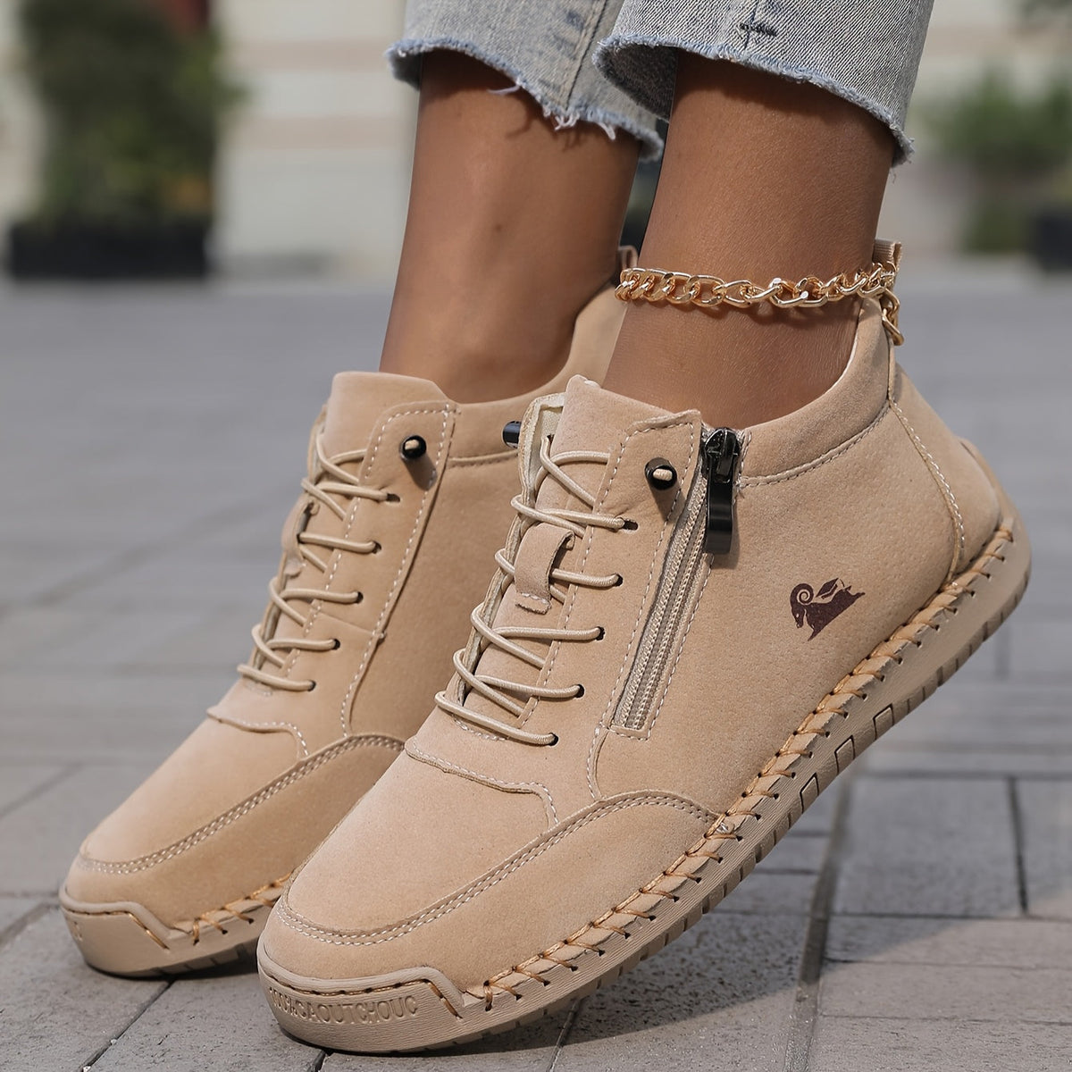 Mila – Komfortable ortopædiske Sneakers + Lynlås