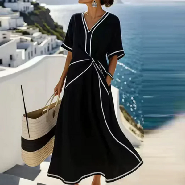 Moria™ - Elegant kjole med flatterende talje og festlig chic