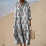 Élodie | Lang Blomstret Vintage Kjole