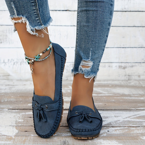 Nadine - Klassiske Loafers med Frynse-detalje