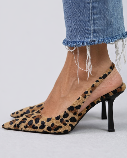 Leonora | Elegant leopardmønstret mokkasiner
