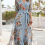 Hannah™ - Sommer-Midi-Kjole med Blomster