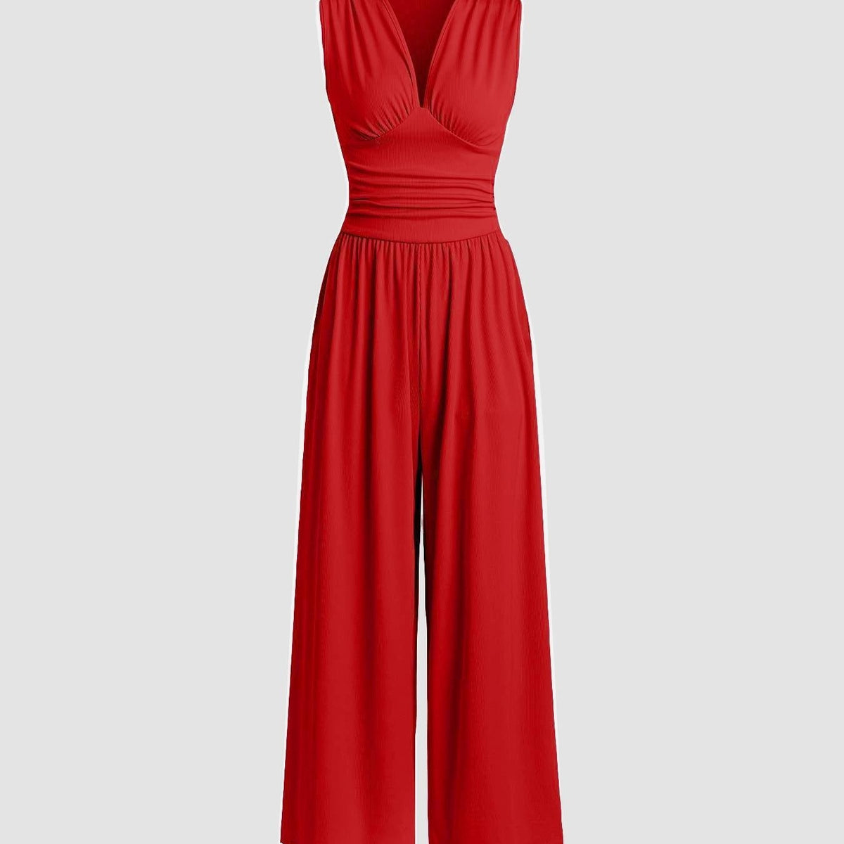 CHARITY – Smuk ærmeløs jumpsuit med vide ben