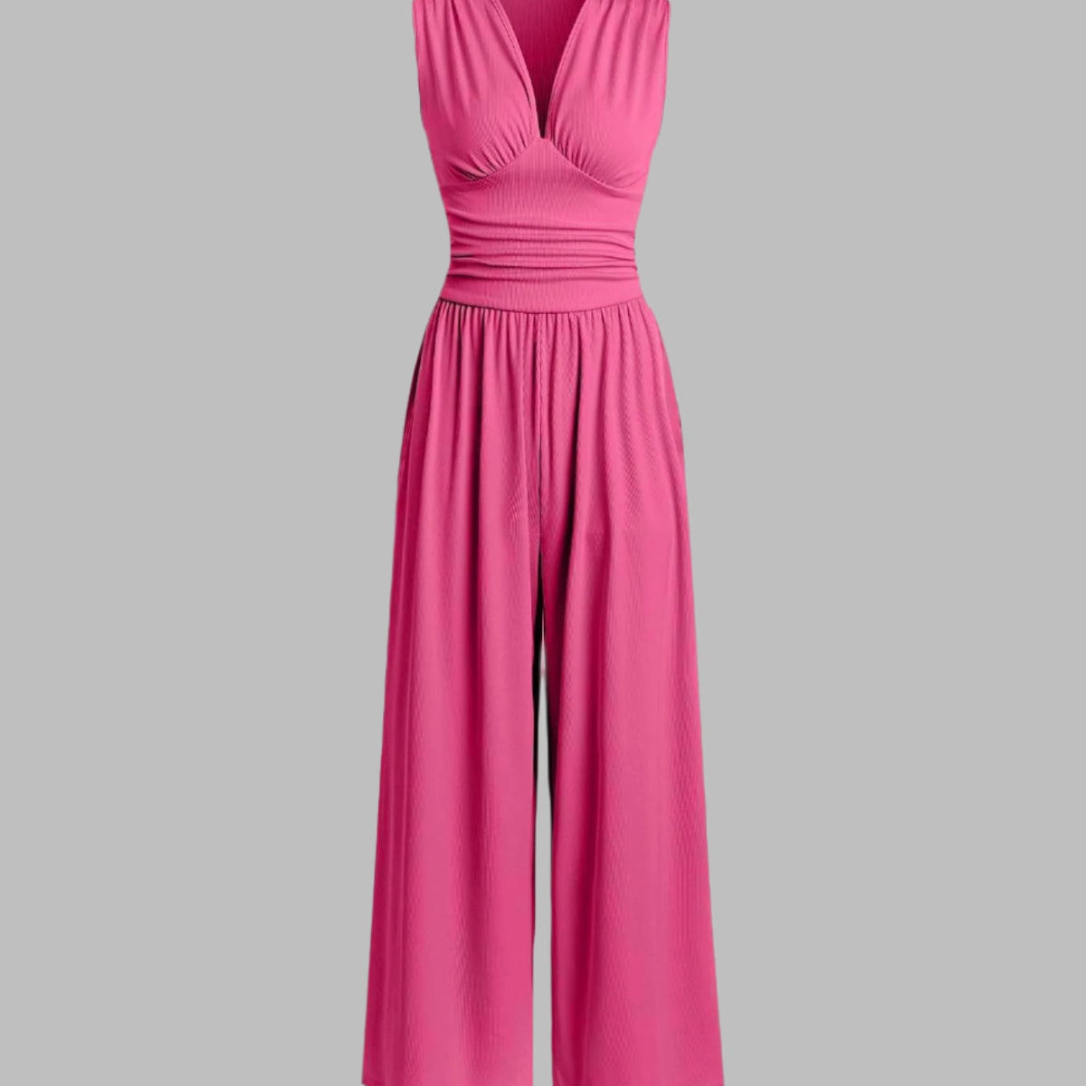 CHARITY – Smuk ærmeløs jumpsuit med vide ben