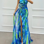 Fenna™ - Livlig Elegant Draperet Kjole