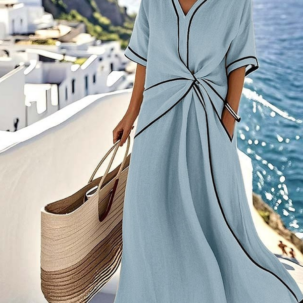 Moria™ - Elegant kjole med flatterende talje og festlig chic
