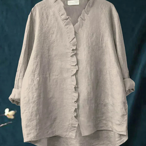 Lily - Let Bluse med Volanger