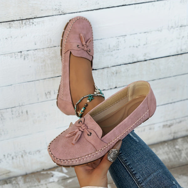 Nadine - Klassiske Loafers med Frynse-detalje