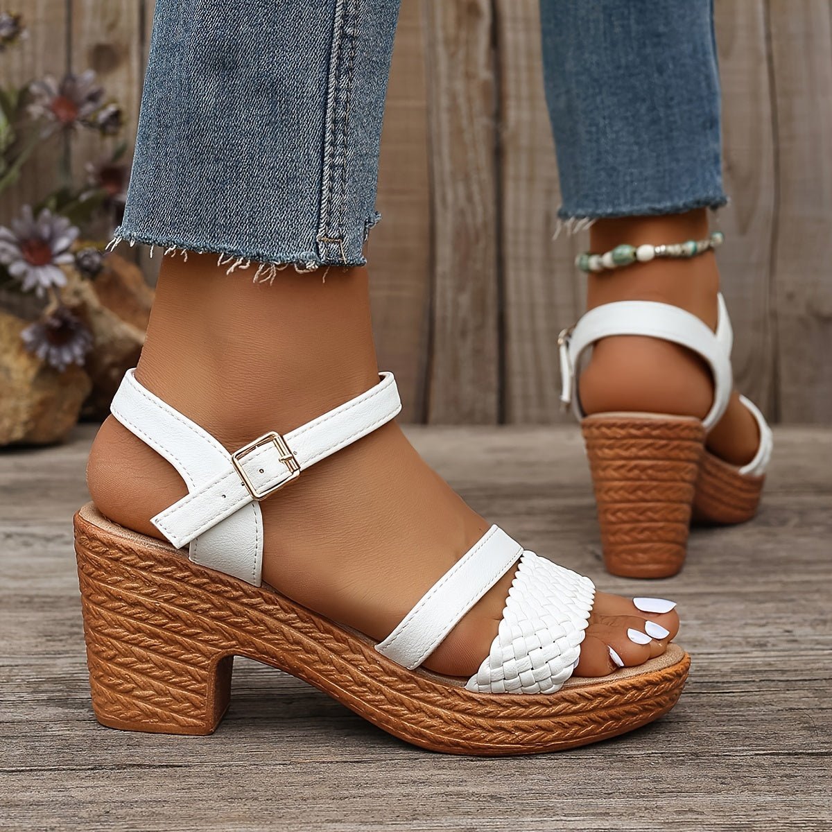 Aira | Flettede Sandaler