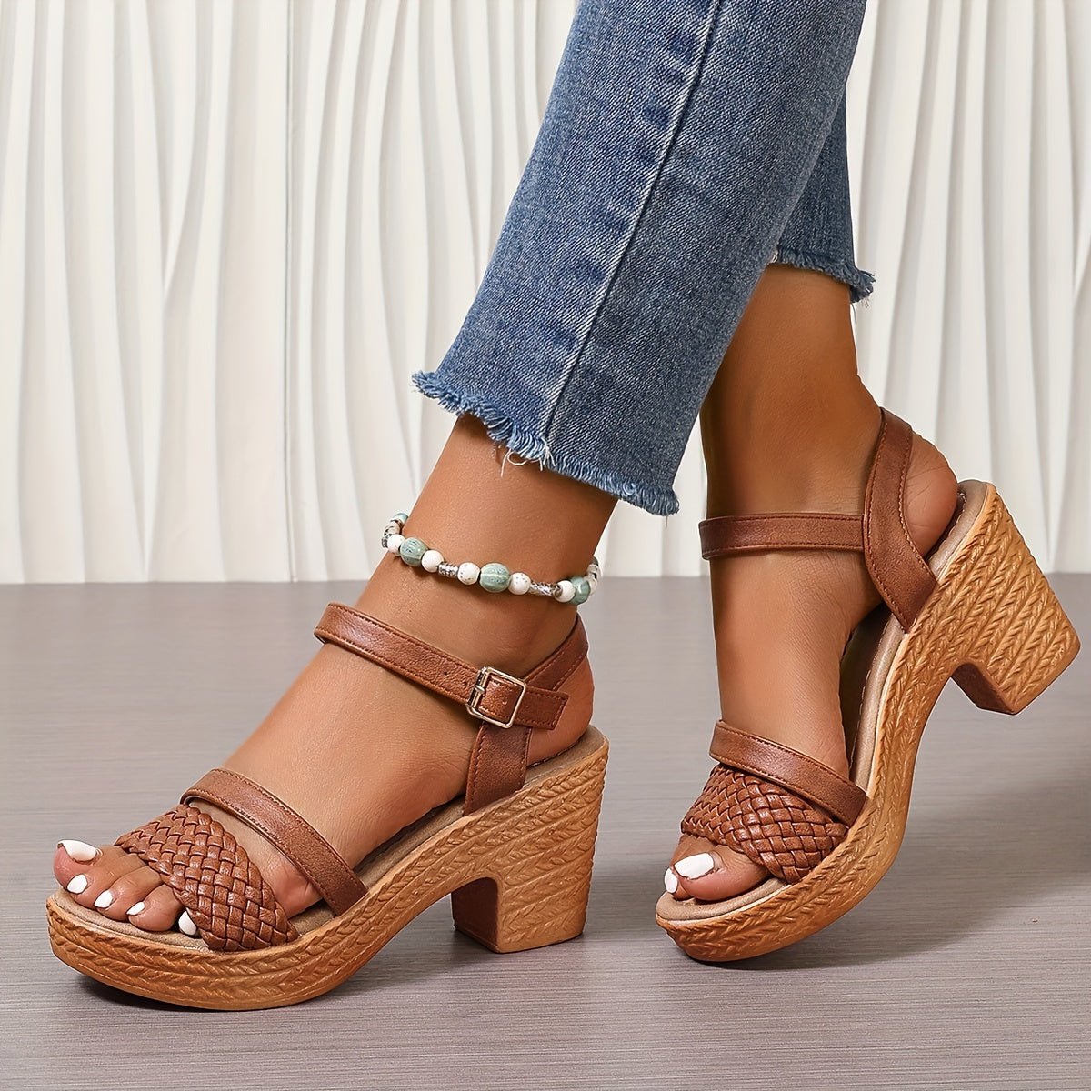 Aira | Flettede Sandaler