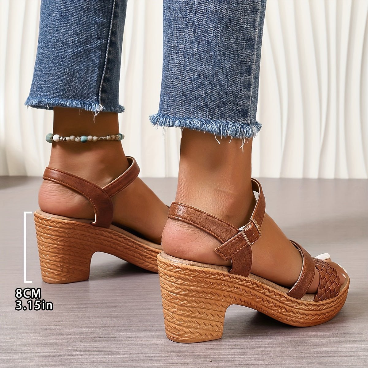Aira | Flettede Sandaler