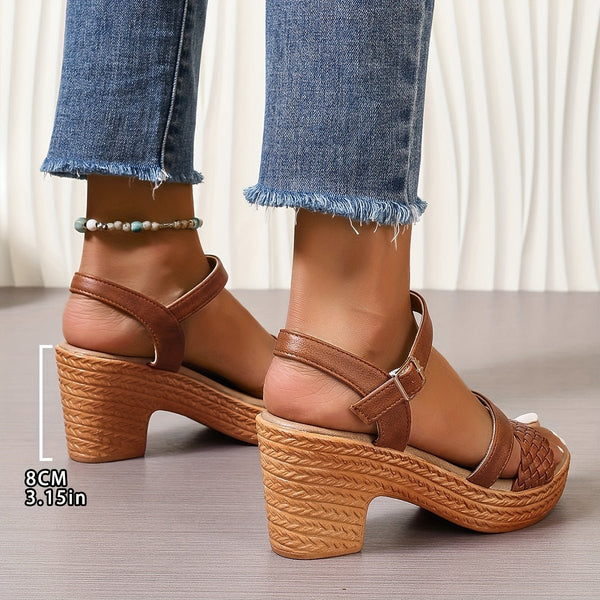 Aira | Flettede Sandaler