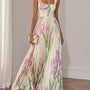 Yara™ - Maxikjole i plisseret chiffon