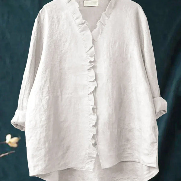 Lily - Let Bluse med Volanger