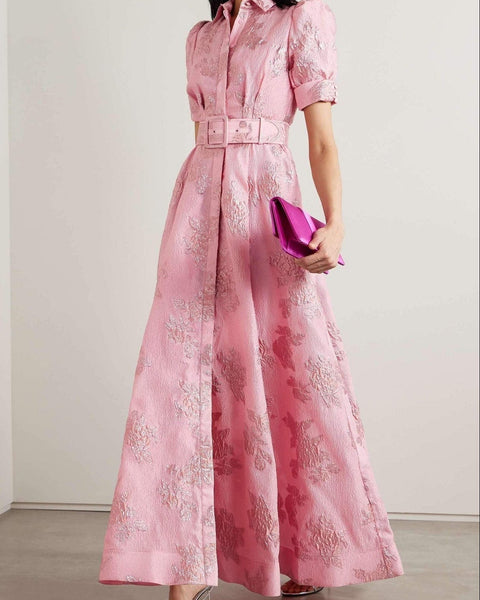 Lotte™ - Taljeret Elegant Blomsterkjole