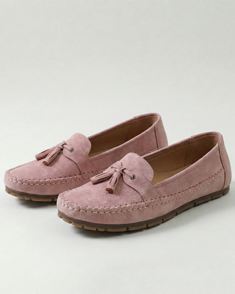 Nadine - Klassiske Loafers med Pompom-detalje