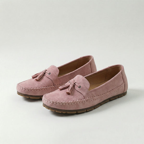 Nadine - Klassiske Loafers med Pompom-detalje