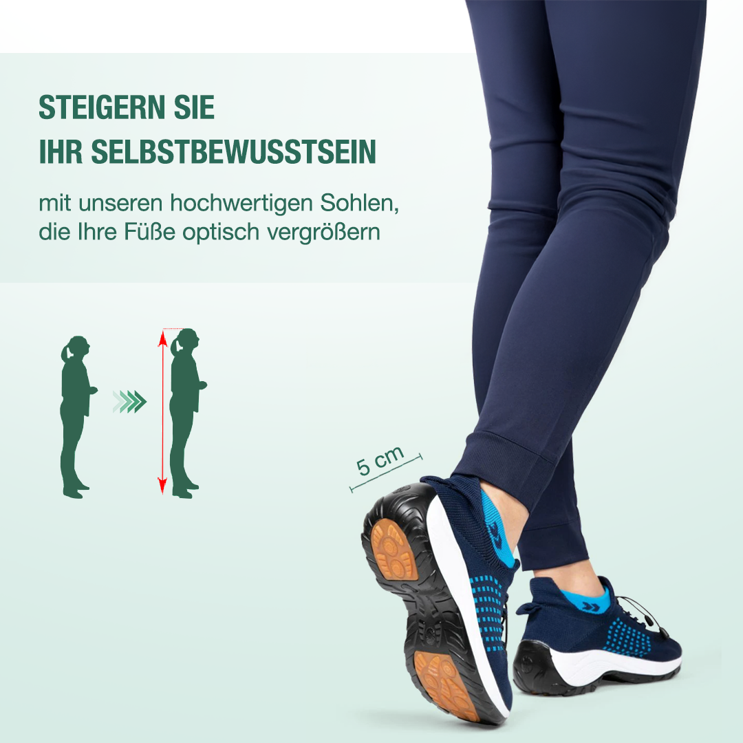 Ambulo Orthopædiske Sko Strikstof - Blå Marineblå